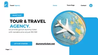 we provide genuine dummy tickety with best price