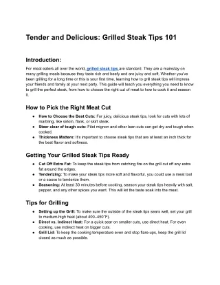 Tender and Delicious_ Grilled Steak Tips 101 - Google Docs