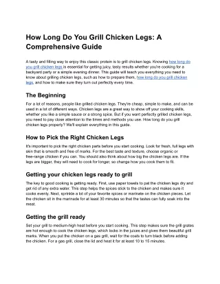 How Long Do You Grill Chicken Legs_ A Detailed Guide - Google Docs