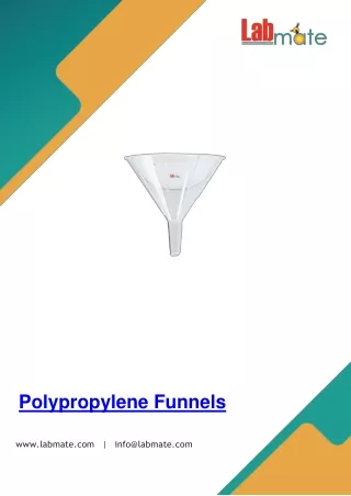 Polypropylene-Funnels