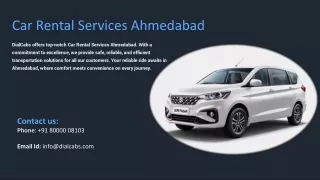 Car Rental Services Ahmedabad, Book Car Rental in Ahmedabad