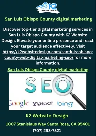 San Luis Obispo County digital marketing