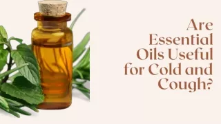 Are Essential Oils Useful for Cold and Cough
