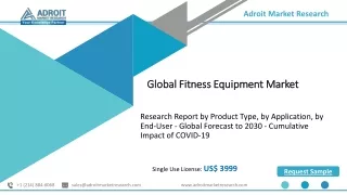 Fitness Equipment Market Rapid Growth, Forecast 2023-2030