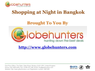 Flights to Bangkok with Globehunters