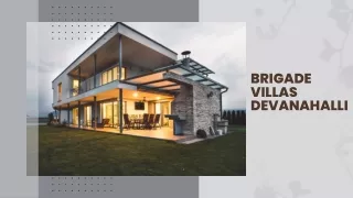 Brigade Villas Devanahalli | New Launch Villas At Bangalore