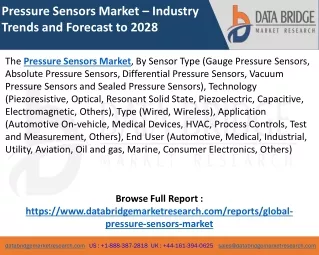 Pressure Sensors Market