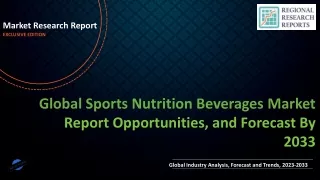 Sports Nutrition Beverages Market is Expected to Gain Popularity Across the Globe by 2033