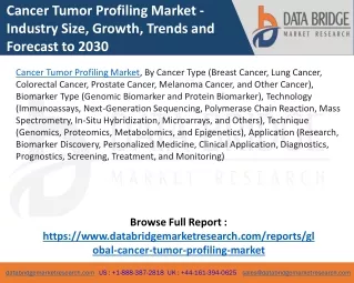 Cancer Tumor Profiling Market