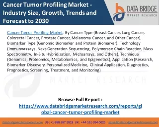 Cancer Tumor Profiling Market