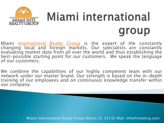 Miami international group