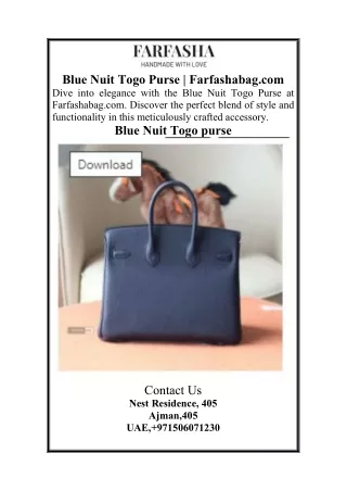 Blue Nuit Togo Purse  Farfashabag.com