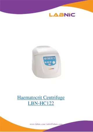 Hematocrit-Centrifuge-LBN-HC122