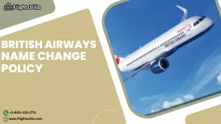 British Airways Name Change Policy