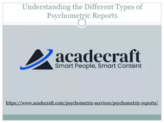 Understanding the Different Types of Psychometric Reports