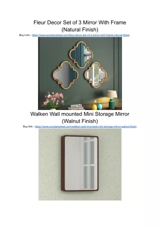 Buy Top Premium Wall Mirrors Online From Wooden Street