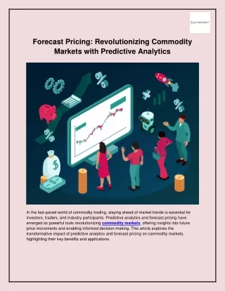Forecast Pricing_ Revolutionizing Commodity Markets with Predictive Analytics