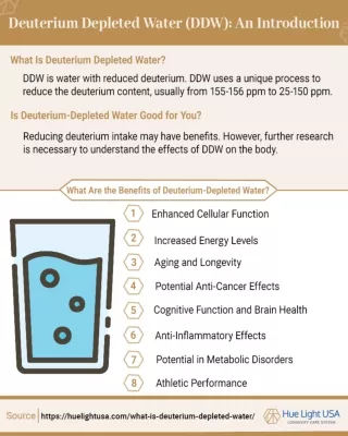 Deuterium Depleted Water (DDW) - An Introduction