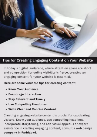 Tips for Creating Engaging Content on Your Website