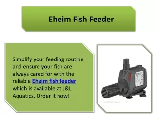 Eheim Fish Feeder