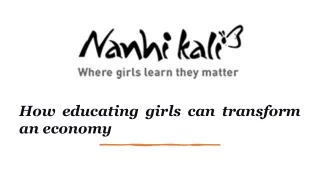 How educating girls can transform an economy
