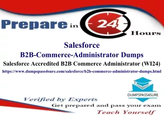 DumpsPass4Sure: B2B-Commerce-Administrator Study Material! 20% Off Offer