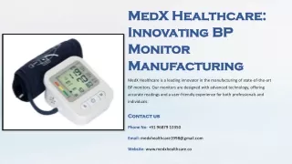 Blood Pressure Monitor Manufacturer, BP Monitor Supplier & Manufacturer in Ahmed