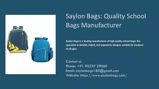 Bags Manufacturer in Ahmedabad, School Bags Manufacturer in Ahmedabad