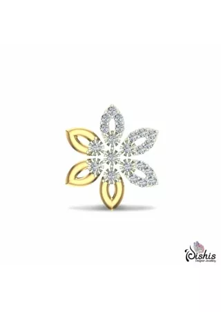 Keera Diamond Nosepin by Dishis Designer Jewellery.