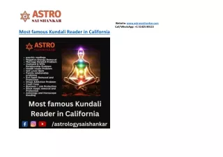 Most famous Kundali Reader in California