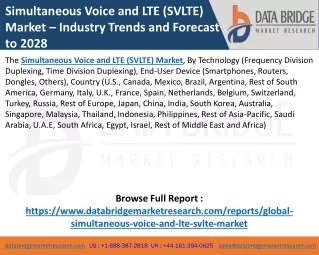 Simultaneous Voice and LTE (SVLTE) Market