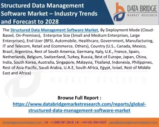Structured Data Management Software Market