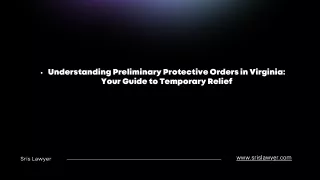 Understanding Preliminary Protective Orders in Virginia: Your Guide to Temporary