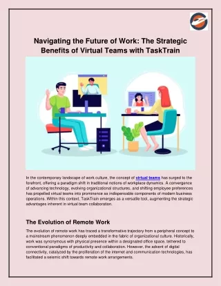 Navigating the Future of Work_ The Strategic Benefits of Virtual Teams with TaskTrain