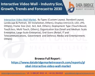 Interactive Video Wall Market