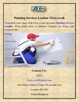 Painting Services London  Fixiz.co.uk
