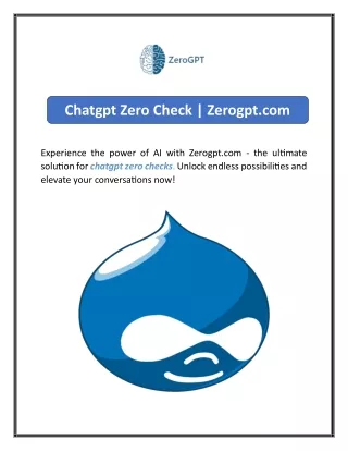 Chatgpt Zero Check Zerogpt.com