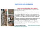 Happy Hour Deal June 6