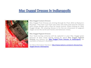 Mac Duggal Dresses in Indianapolis