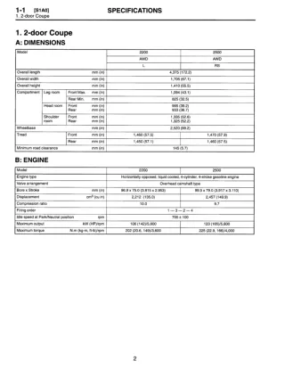 1999 Subaru Impreza P1 Service Repair Manual