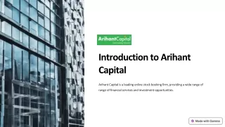 Arihant Capital Your Top Choice for Seamless Online Stock Booking