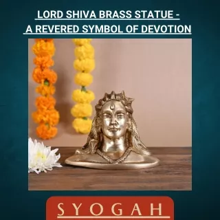 Lord Shiva Brass Statue -  A Revered Symbol of Devotion