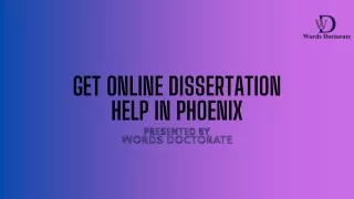The Hidden Benefits of Seeking Dissertation Help Online in Phoenix