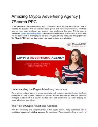 Amazing Crypto Advertising Agency _ 7Search PPC