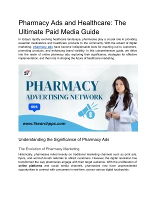 Pharmacy Ads and Healthcare_ The Ultimate Paid Media Guide