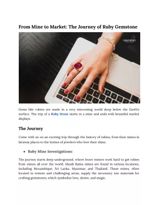 From Mine to Market_ The Journey of Ruby Gemstone