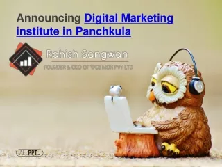 Announcing Digital Marketing institute in Panchkula