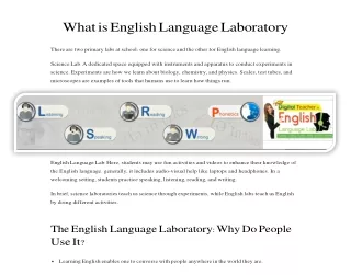 What is English Language Laboratory