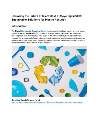 Microplastic Recycling Market _ Insights_ Trends