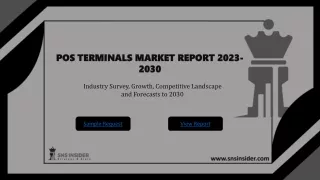 POS Terminals Market Share, Future Forecast and Analysis